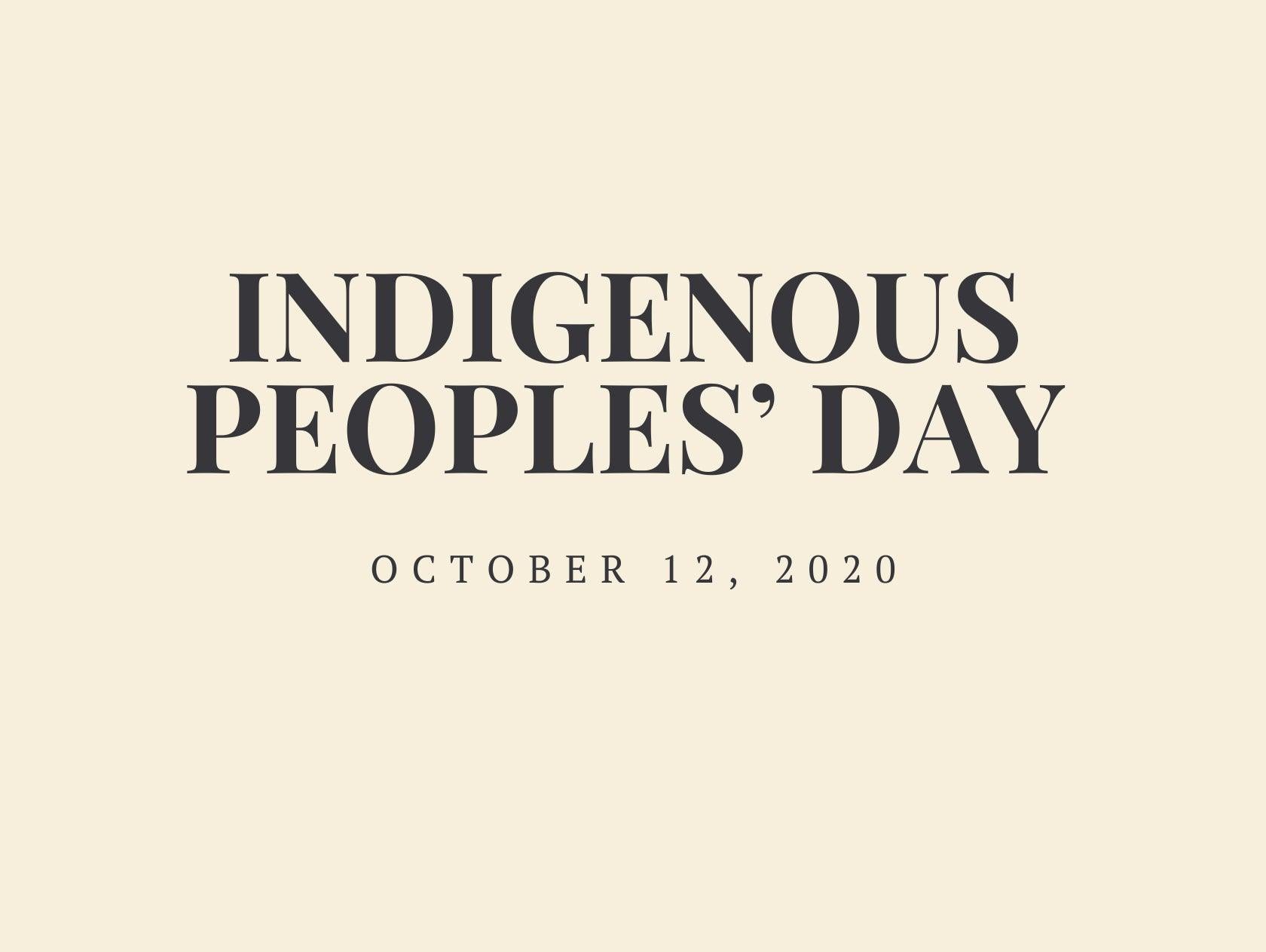 Indigenous Peoples Day - APORTA Shop