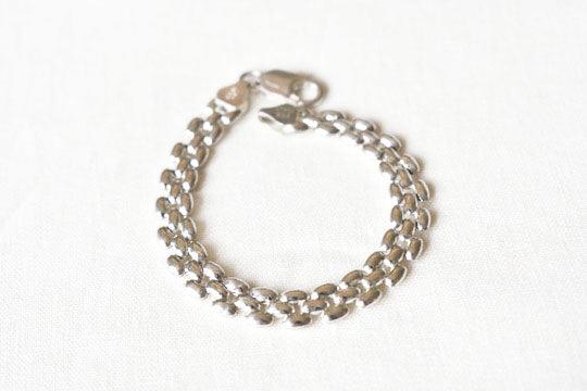 Vintage Panther Chain Sterling Silver Italian Bracelet #203 - APORTA Shop