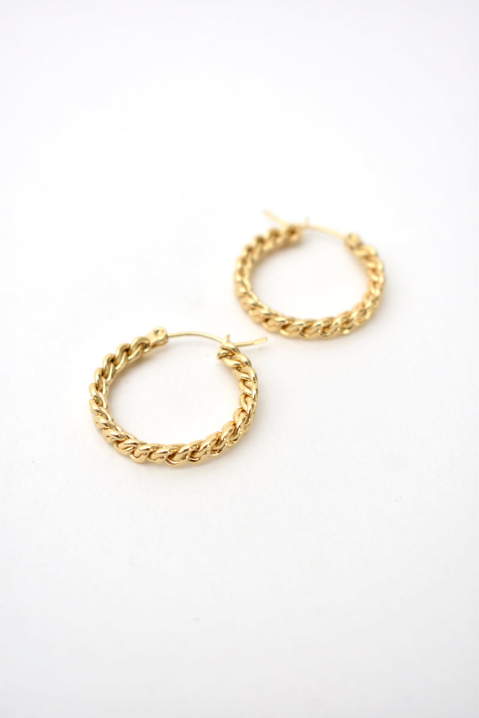 Braided Thick Hoops - APORTA Shop