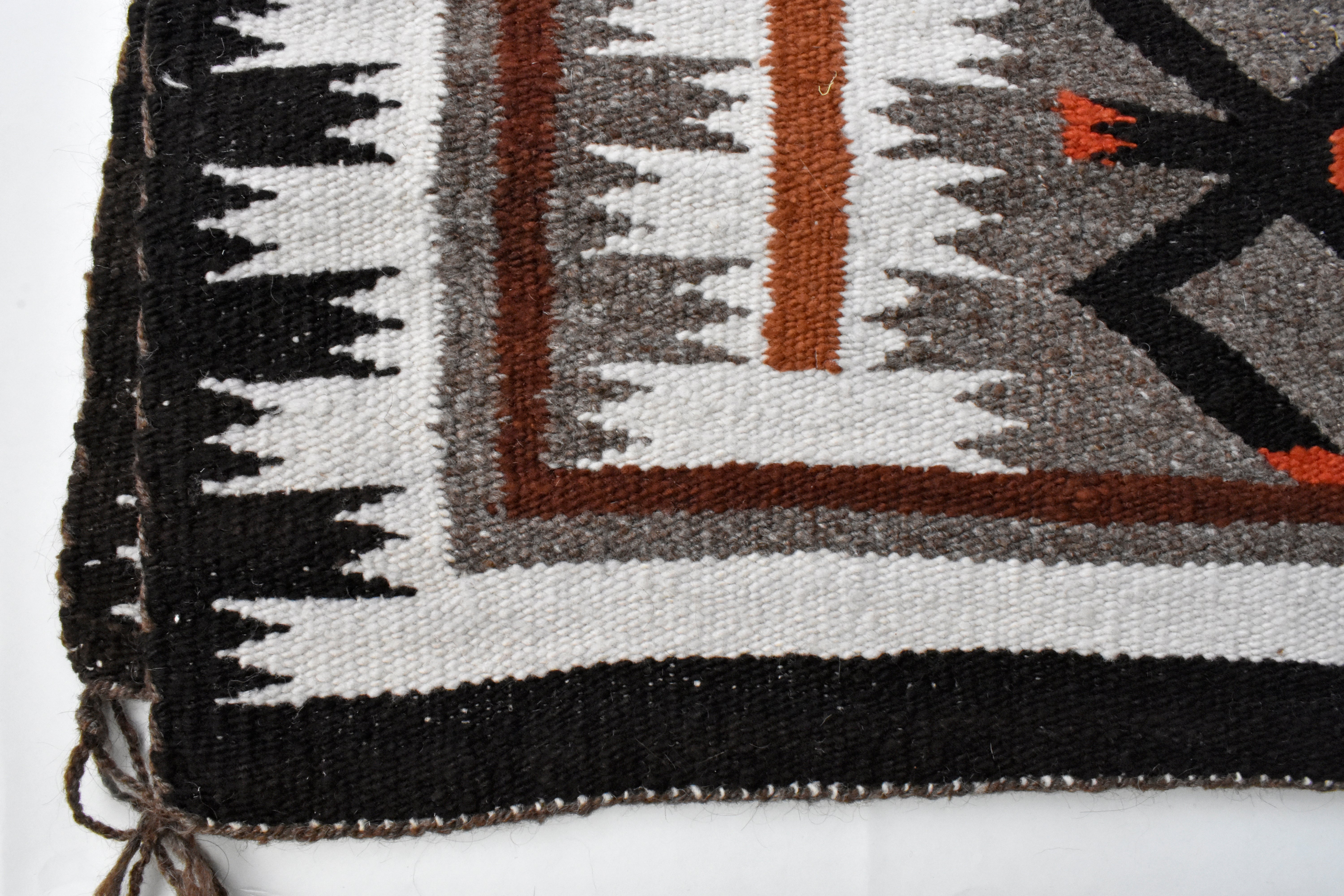 Vintage 1950's Navajo Storm Pattern Rug – APORTA Shop Vintage 1950's Navajo Storm Pattern Rug – APORTA Shop