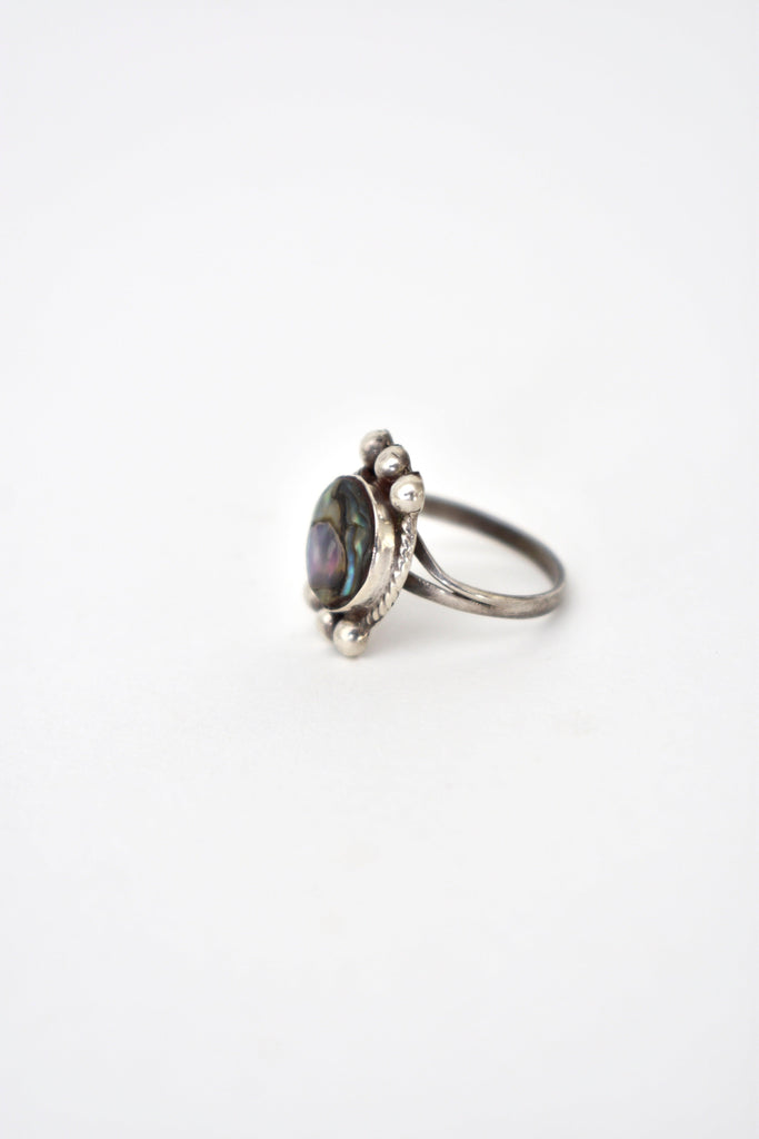 Vintage Abalone Sterling Silver Ring #205 - APORTA Shop