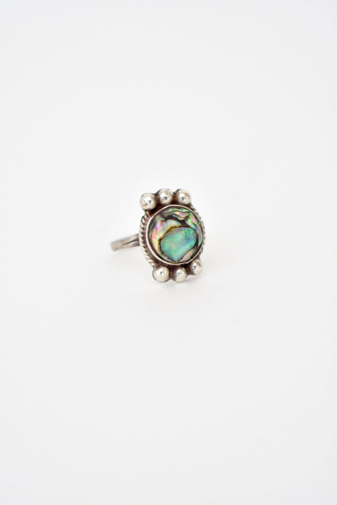Vintage Abalone Sterling Silver Ring #205 - APORTA Shop
