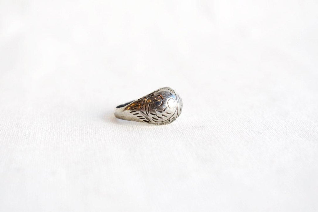 Vintage Sterling Silver Dome Ring #152 - APORTA Shop