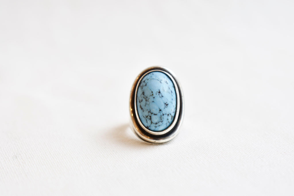 Vintage Turquoise Blue Hubbell Ring #187 - APORTA Shop
